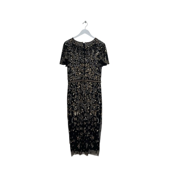 Mac‎ Duggal 5727 Elegant Beaded Sequin Embellished Midi Dress Size 12 $498 - Picture 5 of 7